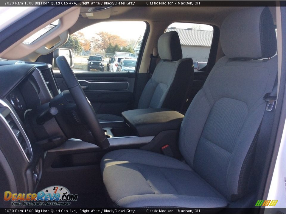 2020 Ram 1500 Big Horn Quad Cab 4x4 Bright White / Black/Diesel Gray Photo #2