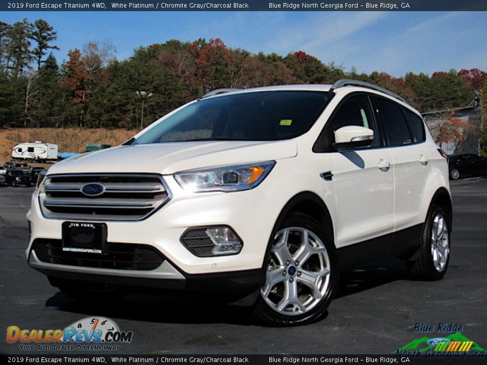 2019 Ford Escape Titanium 4WD White Platinum / Chromite Gray/Charcoal Black Photo #1