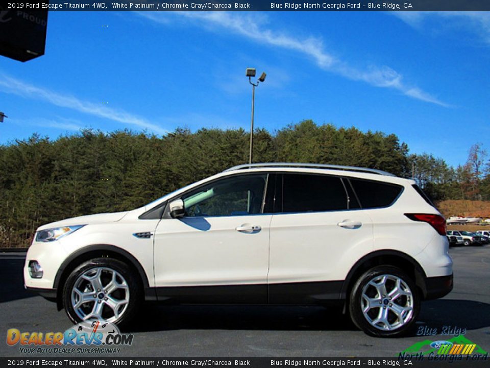 2019 Ford Escape Titanium 4WD White Platinum / Chromite Gray/Charcoal Black Photo #2