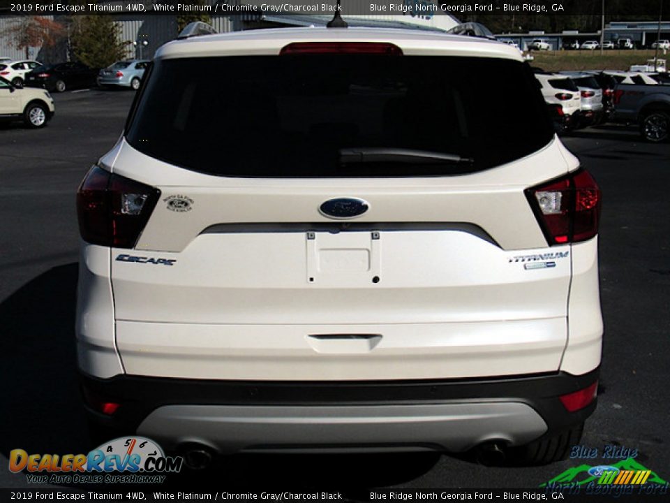 2019 Ford Escape Titanium 4WD White Platinum / Chromite Gray/Charcoal Black Photo #4