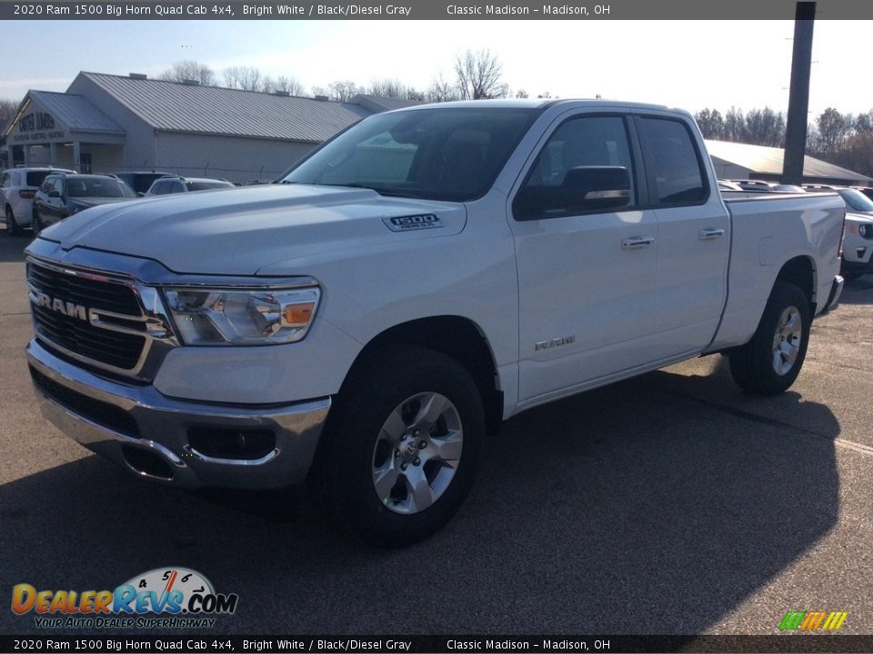 2020 Ram 1500 Big Horn Quad Cab 4x4 Bright White / Black/Diesel Gray Photo #5