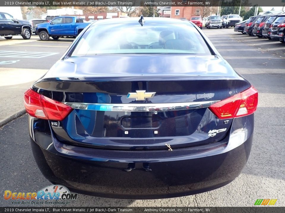 2019 Chevrolet Impala LT Blue Velvet Metallic / Jet Black/­Dark Titanium Photo #5