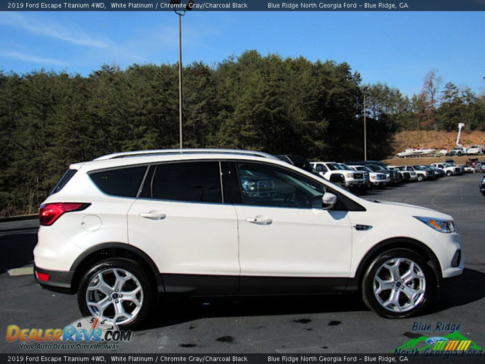 2019 Ford Escape Titanium 4WD White Platinum / Chromite Gray/Charcoal Black Photo #6