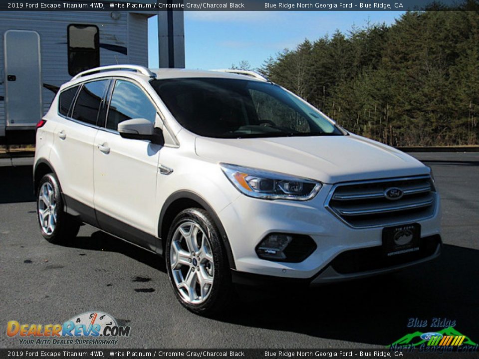 2019 Ford Escape Titanium 4WD White Platinum / Chromite Gray/Charcoal Black Photo #7