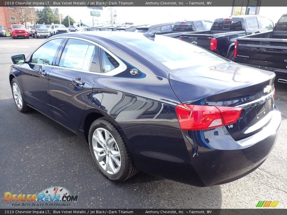 2019 Chevrolet Impala LT Blue Velvet Metallic / Jet Black/­Dark Titanium Photo #6