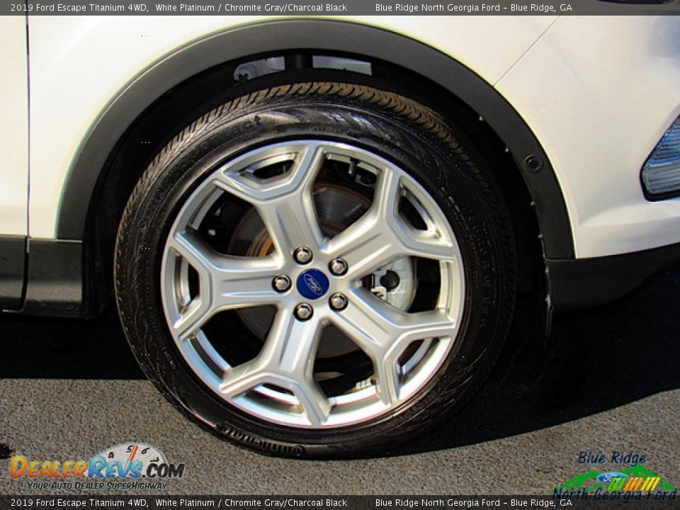 2019 Ford Escape Titanium 4WD White Platinum / Chromite Gray/Charcoal Black Photo #9