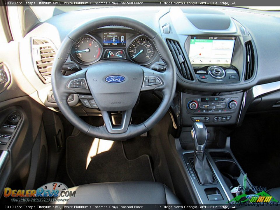 2019 Ford Escape Titanium 4WD White Platinum / Chromite Gray/Charcoal Black Photo #14