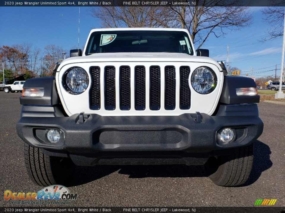 2020 Jeep Wrangler Unlimited Sport 4x4 Bright White / Black Photo #2