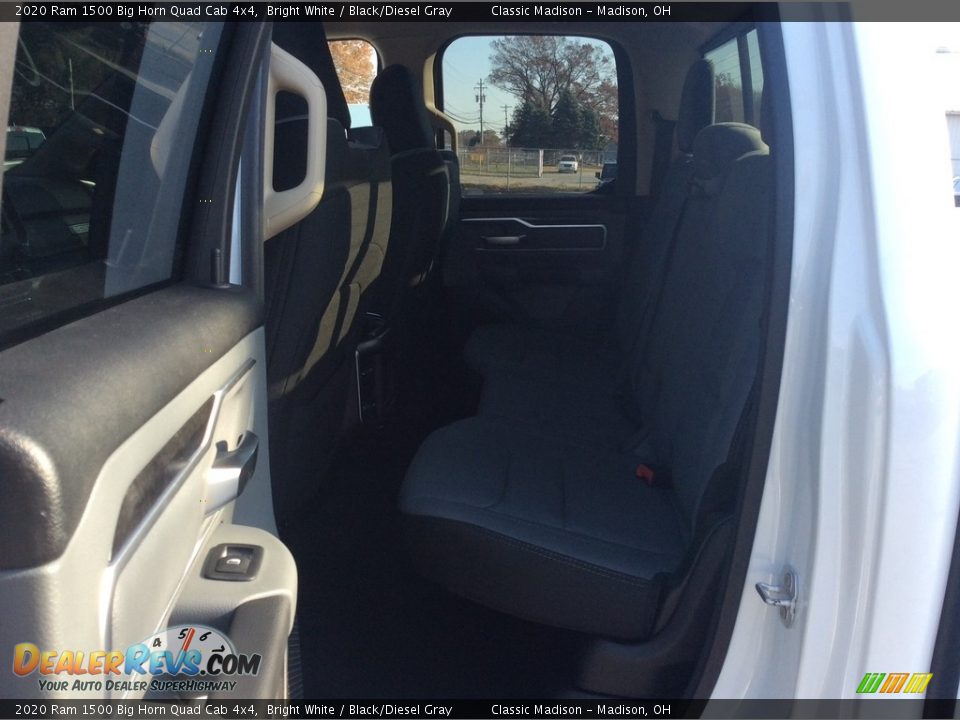 2020 Ram 1500 Big Horn Quad Cab 4x4 Bright White / Black/Diesel Gray Photo #16