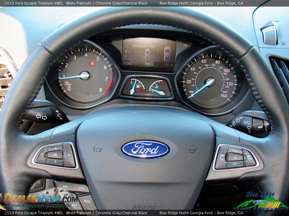 2019 Ford Escape Titanium 4WD White Platinum / Chromite Gray/Charcoal Black Photo #17