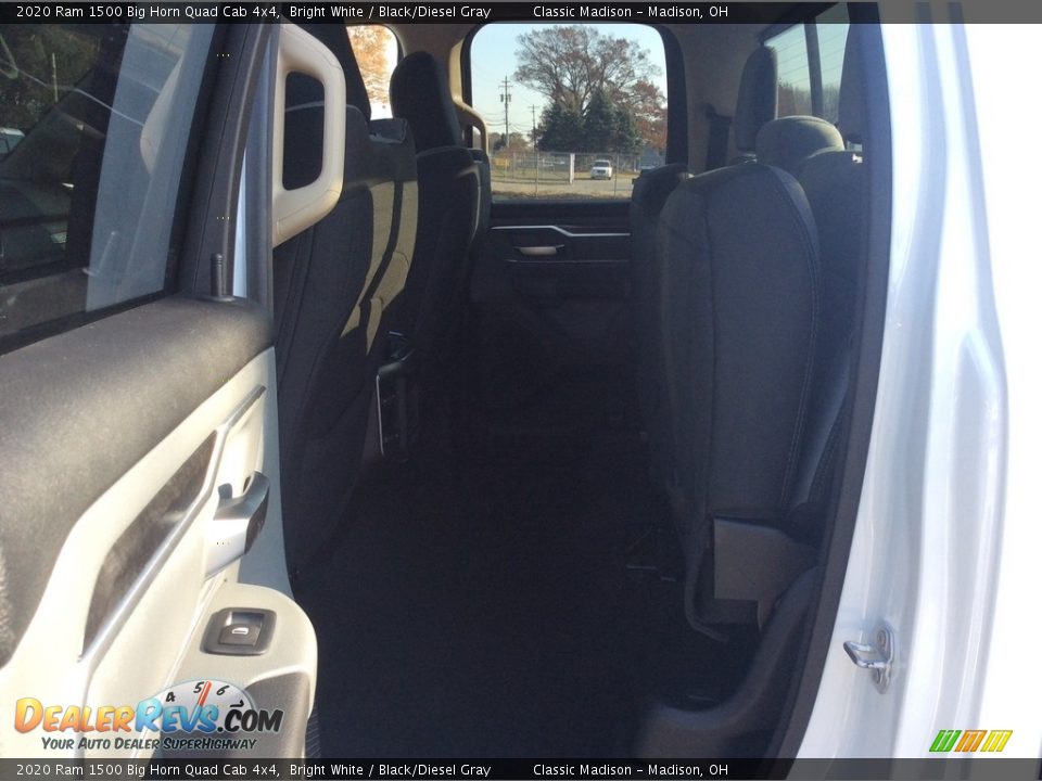 2020 Ram 1500 Big Horn Quad Cab 4x4 Bright White / Black/Diesel Gray Photo #17