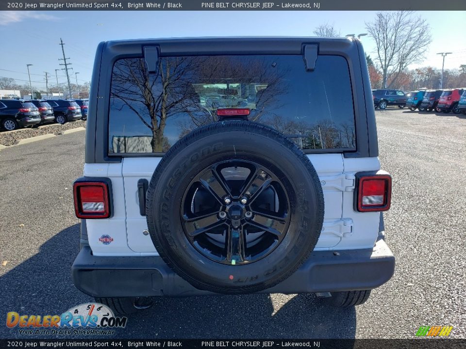 2020 Jeep Wrangler Unlimited Sport 4x4 Bright White / Black Photo #5