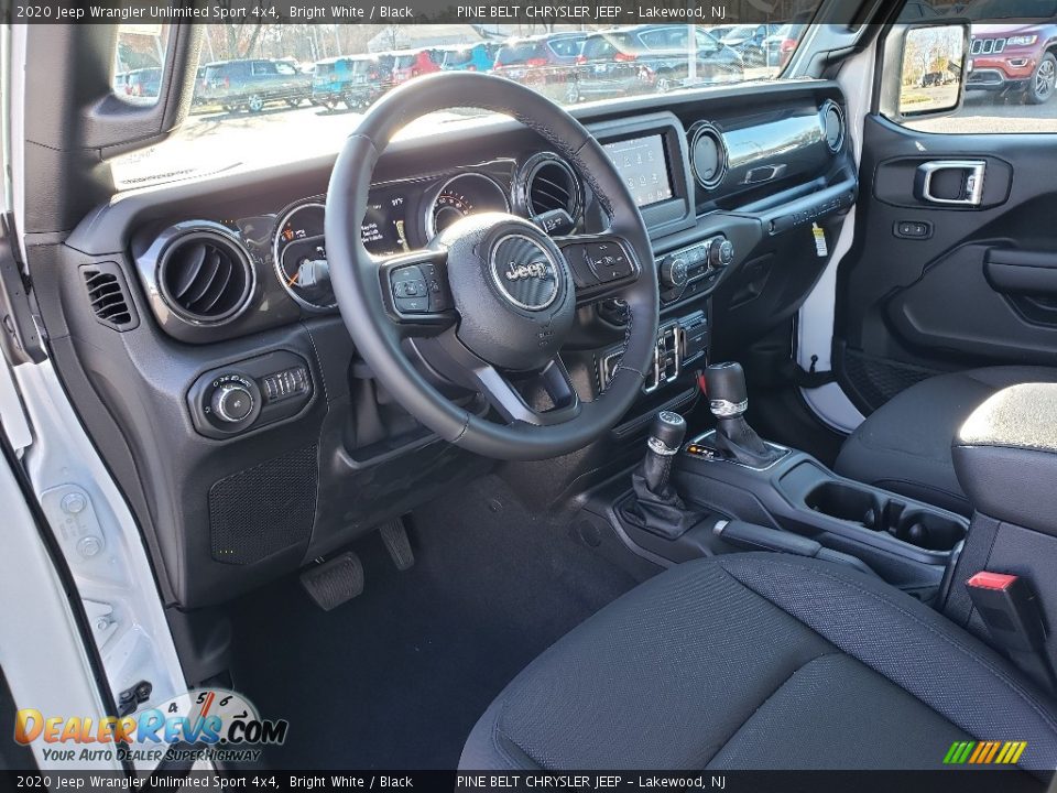 2020 Jeep Wrangler Unlimited Sport 4x4 Bright White / Black Photo #7