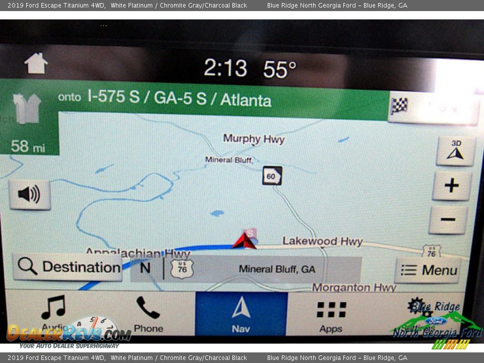 2019 Ford Escape Titanium 4WD White Platinum / Chromite Gray/Charcoal Black Photo #22