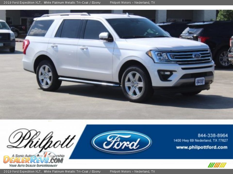 2019 Ford Expedition XLT White Platinum Metallic Tri-Coat / Ebony Photo #1