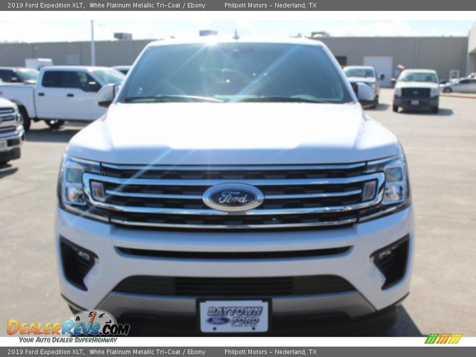 2019 Ford Expedition XLT White Platinum Metallic Tri-Coat / Ebony Photo #2