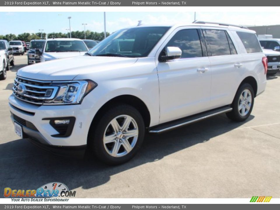 2019 Ford Expedition XLT White Platinum Metallic Tri-Coat / Ebony Photo #3