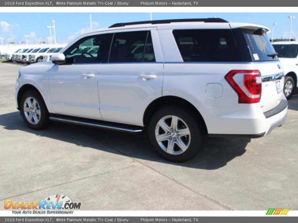 2019 Ford Expedition XLT White Platinum Metallic Tri-Coat / Ebony Photo #6