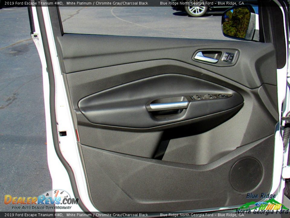 2019 Ford Escape Titanium 4WD White Platinum / Chromite Gray/Charcoal Black Photo #27