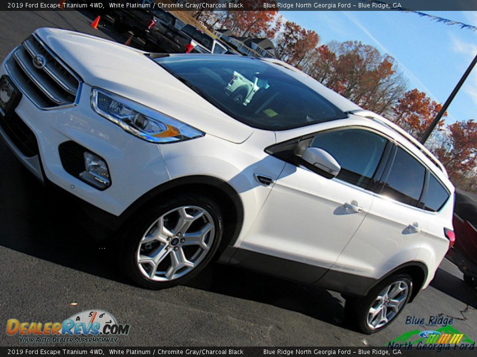 2019 Ford Escape Titanium 4WD White Platinum / Chromite Gray/Charcoal Black Photo #31