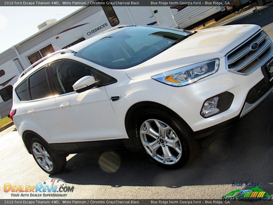2019 Ford Escape Titanium 4WD White Platinum / Chromite Gray/Charcoal Black Photo #32