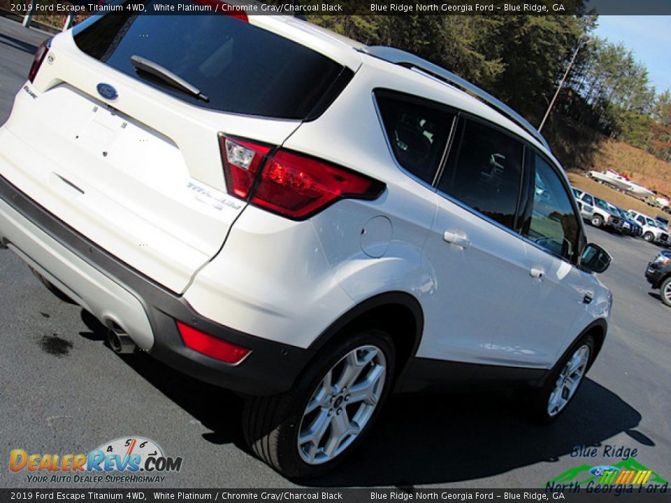 2019 Ford Escape Titanium 4WD White Platinum / Chromite Gray/Charcoal Black Photo #33