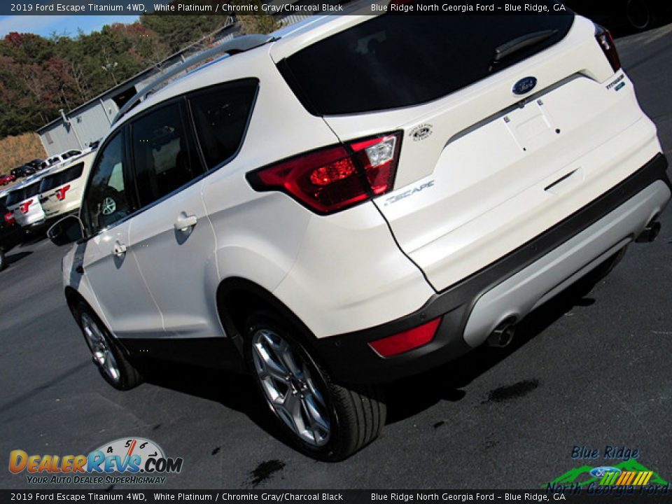 2019 Ford Escape Titanium 4WD White Platinum / Chromite Gray/Charcoal Black Photo #34