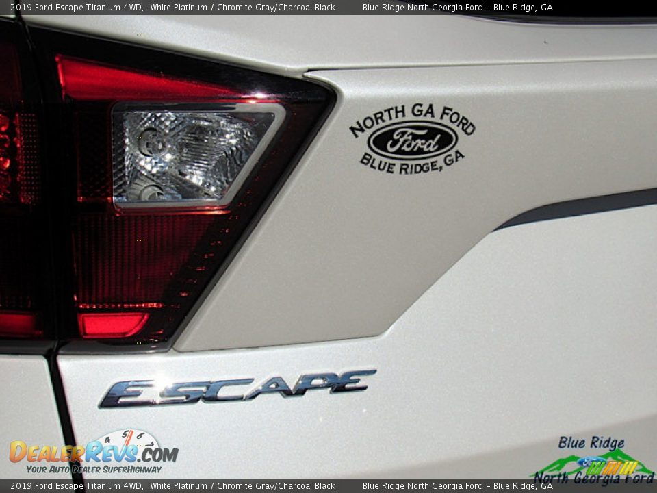 2019 Ford Escape Titanium 4WD White Platinum / Chromite Gray/Charcoal Black Photo #35