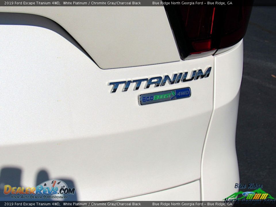 2019 Ford Escape Titanium 4WD White Platinum / Chromite Gray/Charcoal Black Photo #36