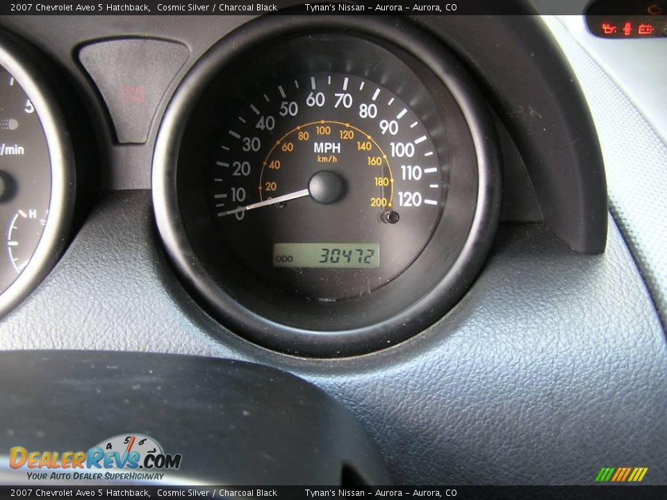 2007 Chevrolet Aveo 5 Hatchback Cosmic Silver / Charcoal Black Photo #20