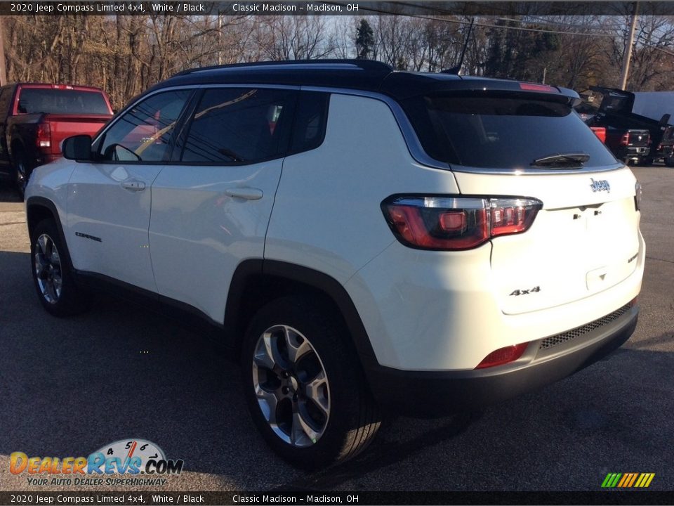 2020 Jeep Compass Limted 4x4 White / Black Photo #7