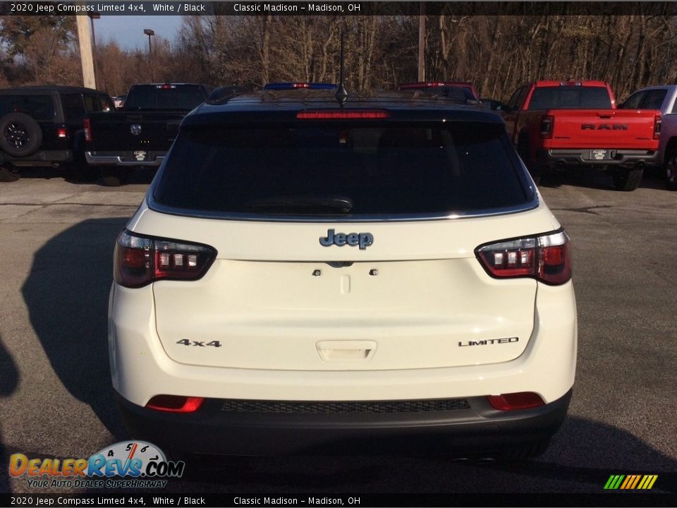 2020 Jeep Compass Limted 4x4 White / Black Photo #8