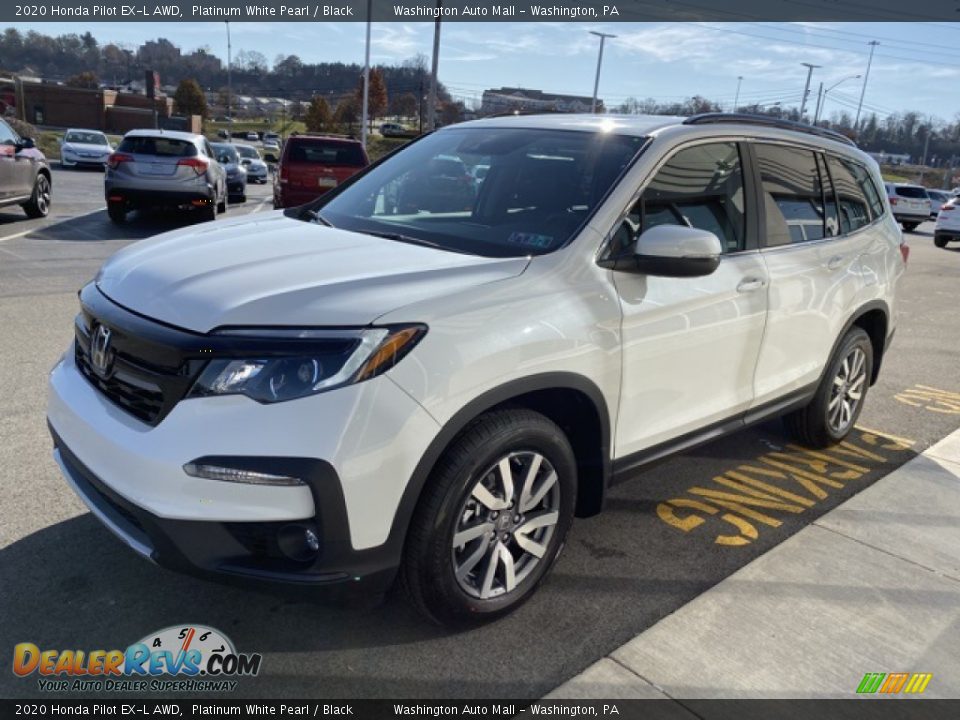 2020 Honda Pilot EX-L AWD Platinum White Pearl / Black Photo #4