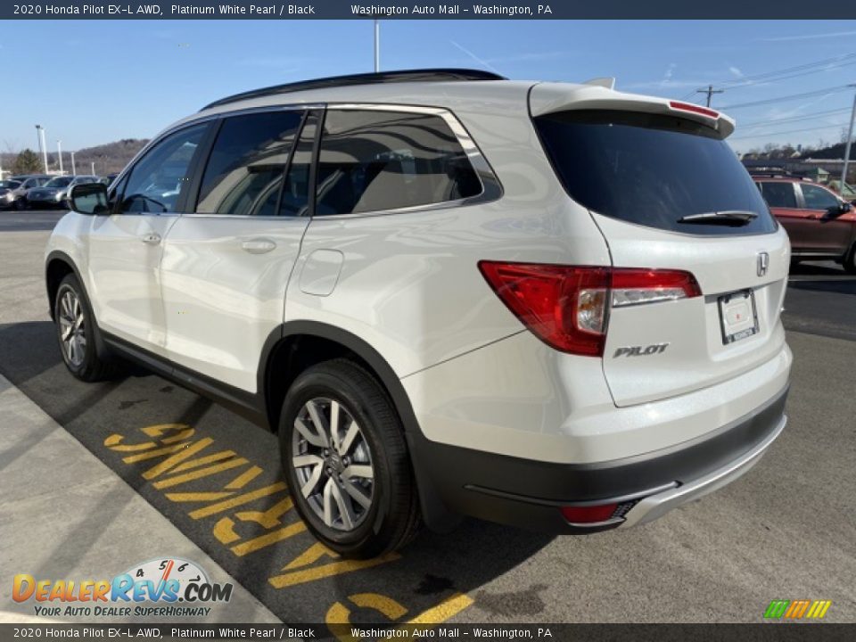 2020 Honda Pilot EX-L AWD Platinum White Pearl / Black Photo #5