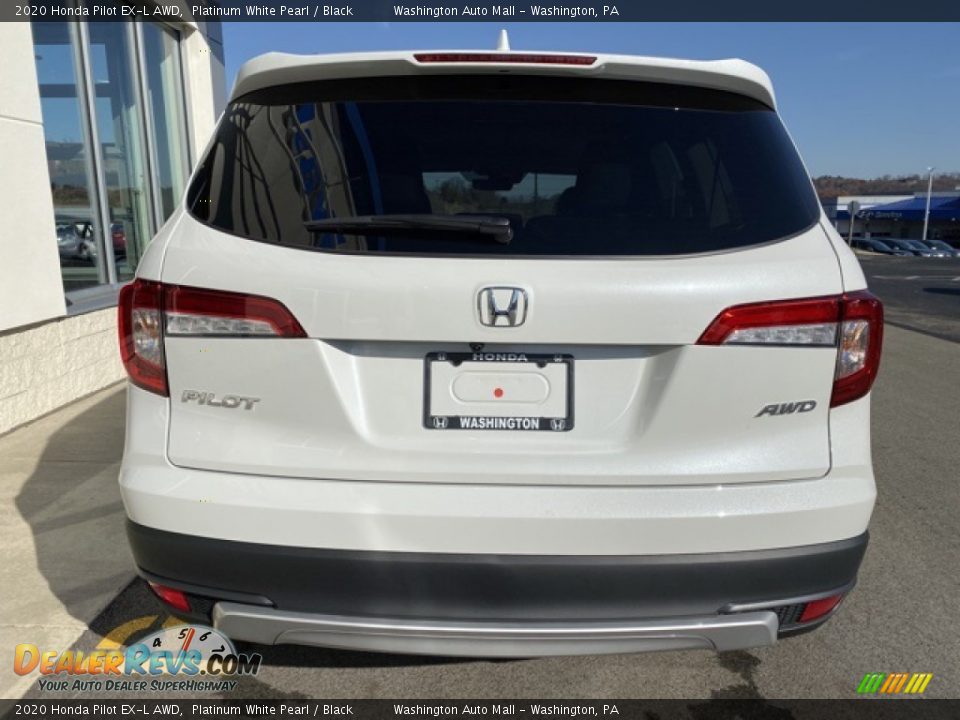 2020 Honda Pilot EX-L AWD Platinum White Pearl / Black Photo #6