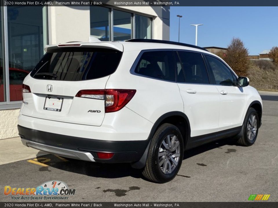 2020 Honda Pilot EX-L AWD Platinum White Pearl / Black Photo #7