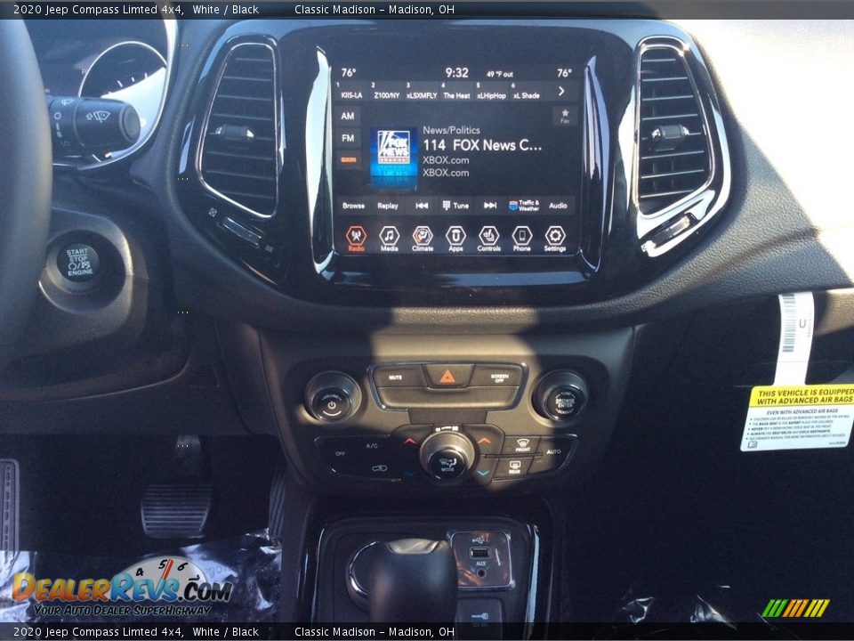 2020 Jeep Compass Limted 4x4 White / Black Photo #13