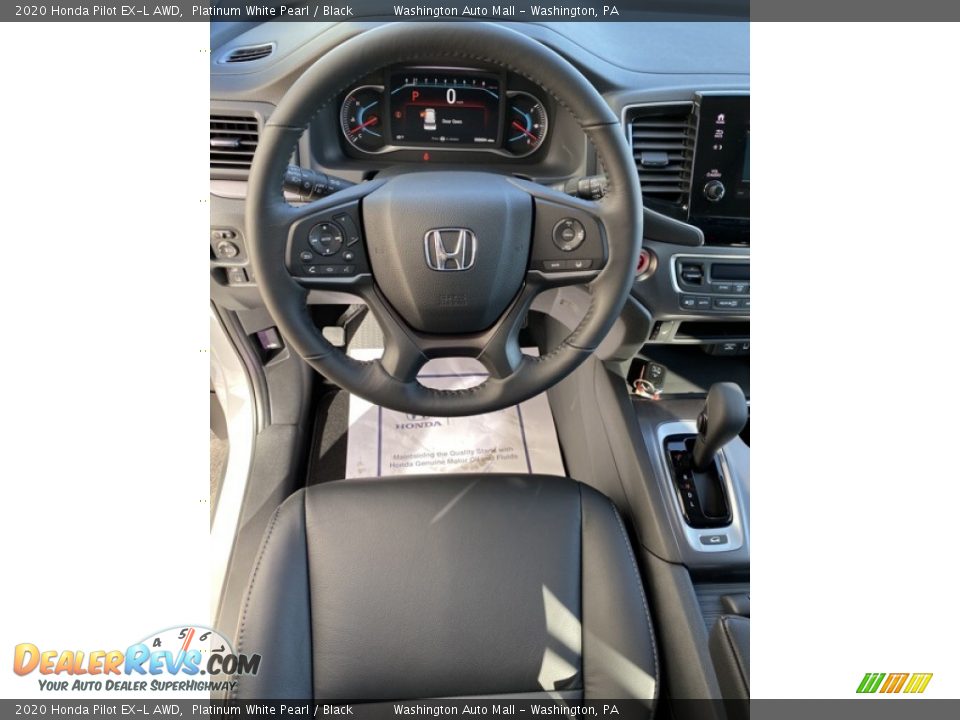 2020 Honda Pilot EX-L AWD Platinum White Pearl / Black Photo #13
