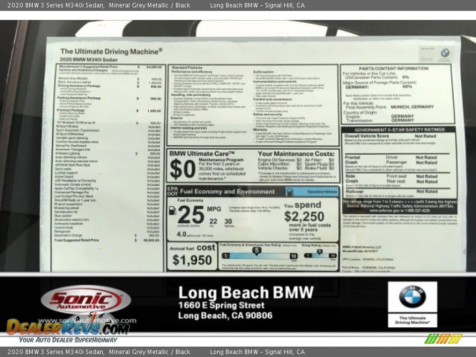 2020 BMW 3 Series M340i Sedan Mineral Grey Metallic / Black Photo #10