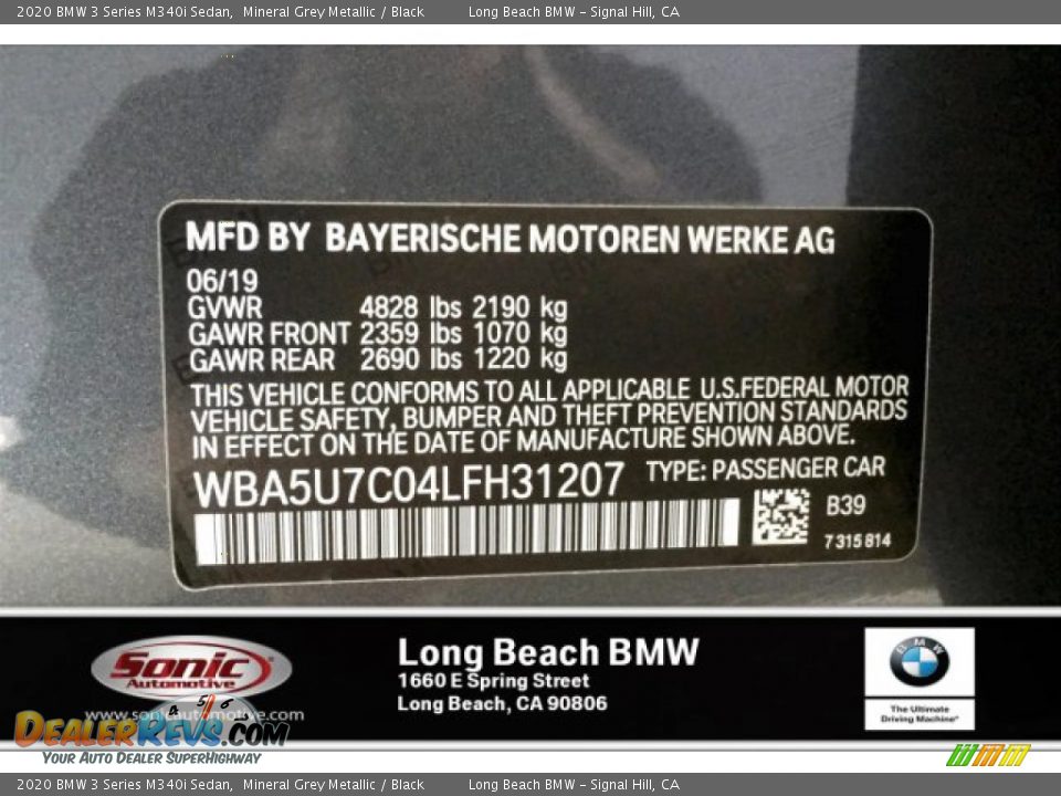 2020 BMW 3 Series M340i Sedan Mineral Grey Metallic / Black Photo #11