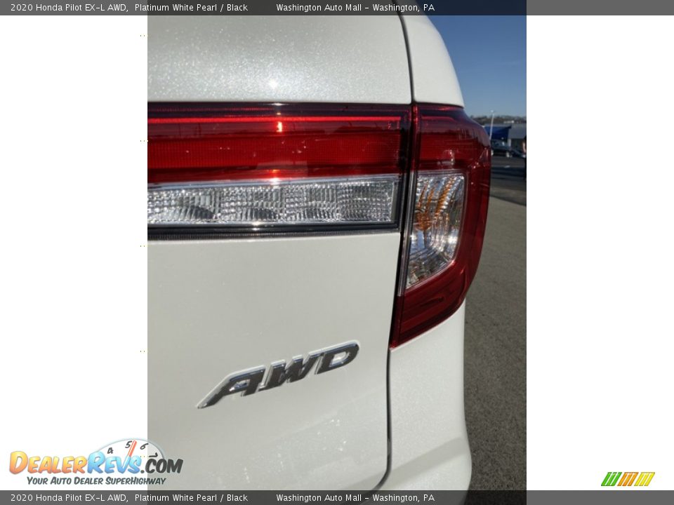 2020 Honda Pilot EX-L AWD Platinum White Pearl / Black Photo #26