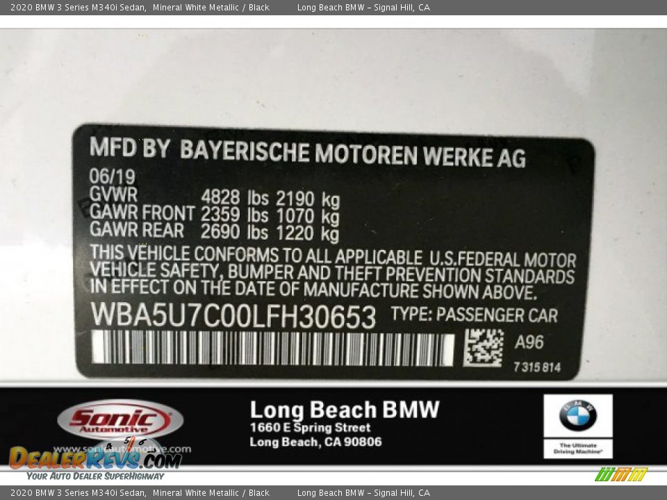 2020 BMW 3 Series M340i Sedan Mineral White Metallic / Black Photo #11