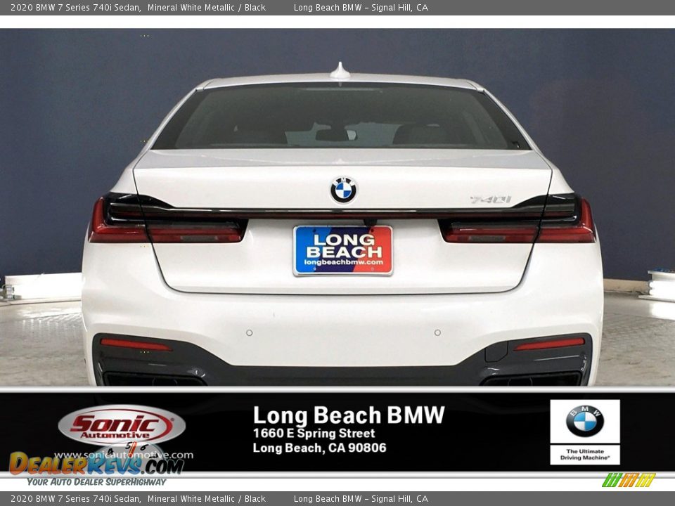 2020 BMW 7 Series 740i Sedan Mineral White Metallic / Black Photo #3