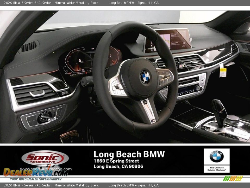2020 BMW 7 Series 740i Sedan Mineral White Metallic / Black Photo #4