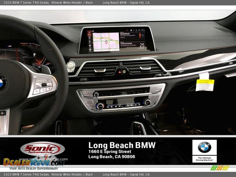 2020 BMW 7 Series 740i Sedan Mineral White Metallic / Black Photo #5