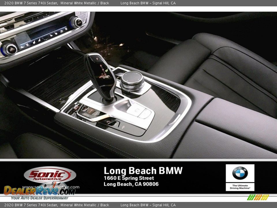 2020 BMW 7 Series 740i Sedan Mineral White Metallic / Black Photo #6