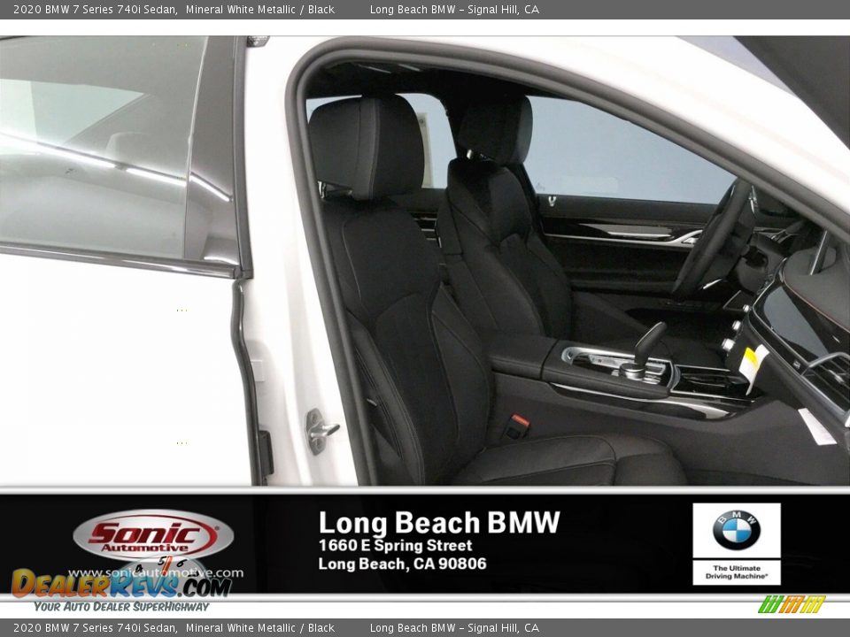 2020 BMW 7 Series 740i Sedan Mineral White Metallic / Black Photo #7