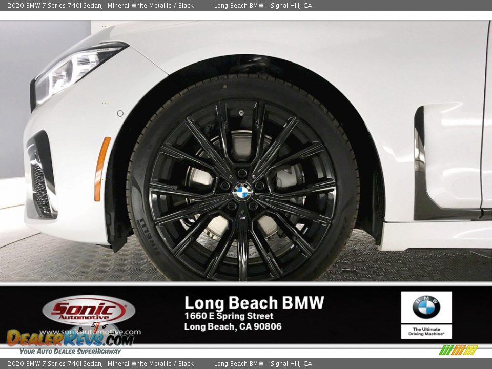 2020 BMW 7 Series 740i Sedan Mineral White Metallic / Black Photo #9