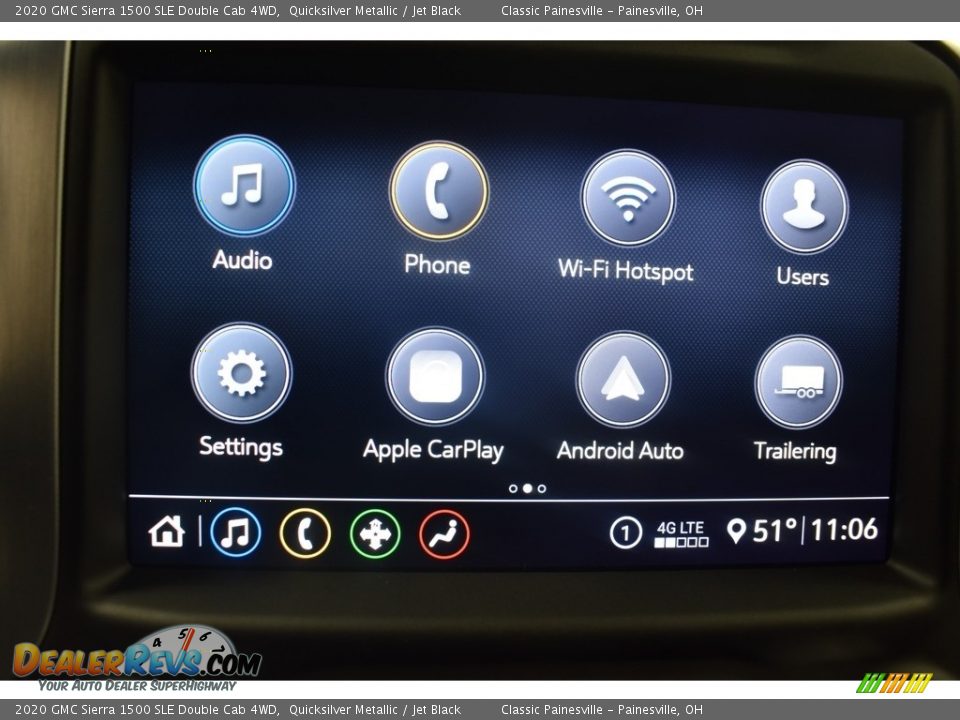 2020 GMC Sierra 1500 SLE Double Cab 4WD Quicksilver Metallic / Jet Black Photo #2