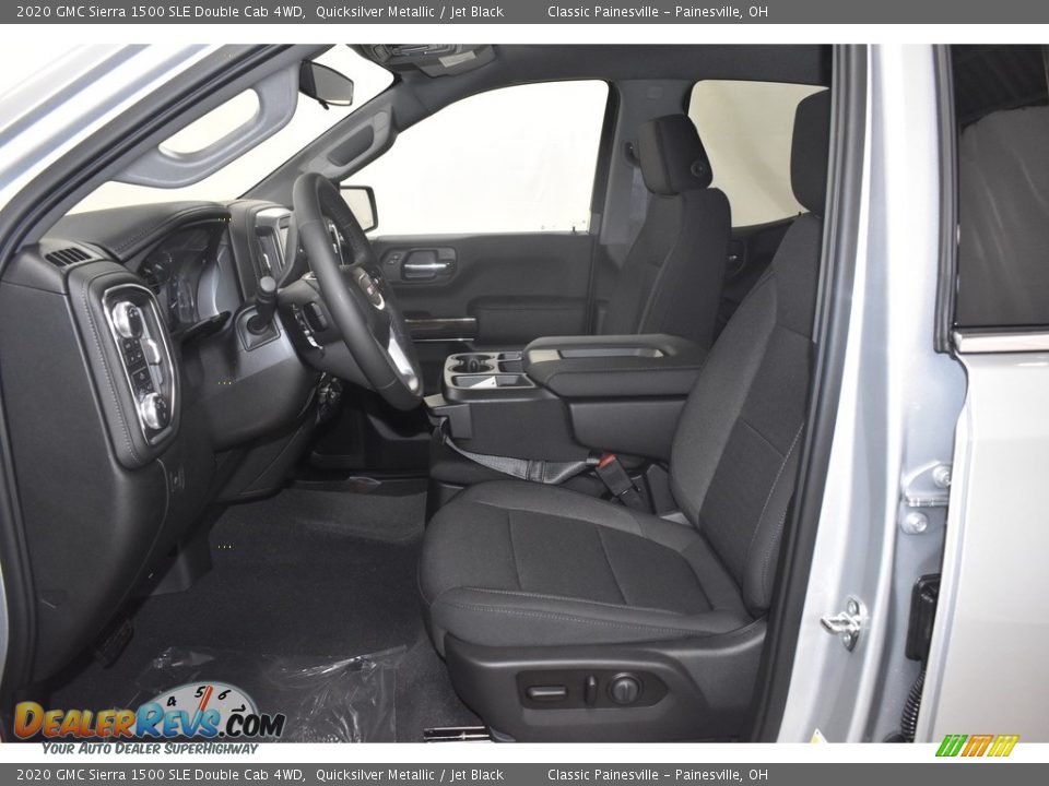 2020 GMC Sierra 1500 SLE Double Cab 4WD Quicksilver Metallic / Jet Black Photo #7
